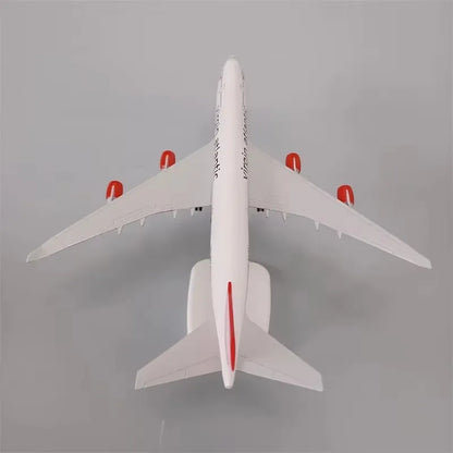 20cm Model Plane British Virgin Atlantic B747 Airlines 747 Diecast Airplane Toy For Boys Alloy Metal Model Aircraft W Wheels