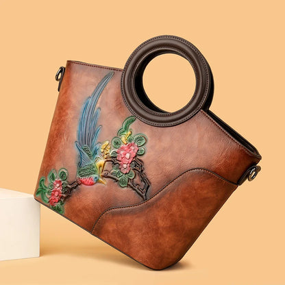 Luxury Designer Circular Handbag Women Shoulder Bag Classic Retro Handbag Fashionable Office Casual Medium-sized Crossbody Puse