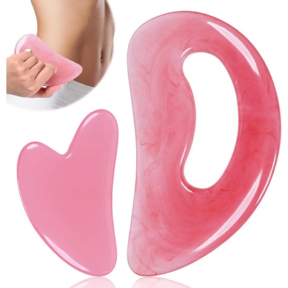 Resin Body Gua Sha Massage Tool Neck Back Massager Body Leg Foot Guasha Scraping Acupuncture Tool Resin Guasha Board