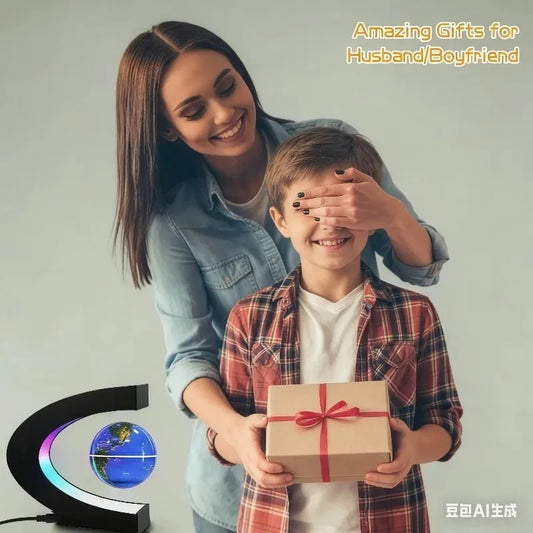 Magnetic Levitating Globe LED Night Light Floating Globe Lamp Cool Tech Gift For Kids Boys Girls Birthday Toy Home Office Decor