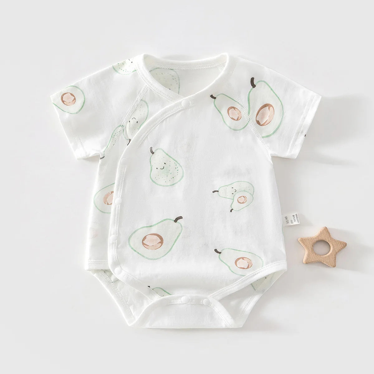AYNIGIELL Summer Pure Cotton Clothes Newborn Baby Girls Boys Romper Cotton Short-sleeved Bodysuit Infant Baby Clothes