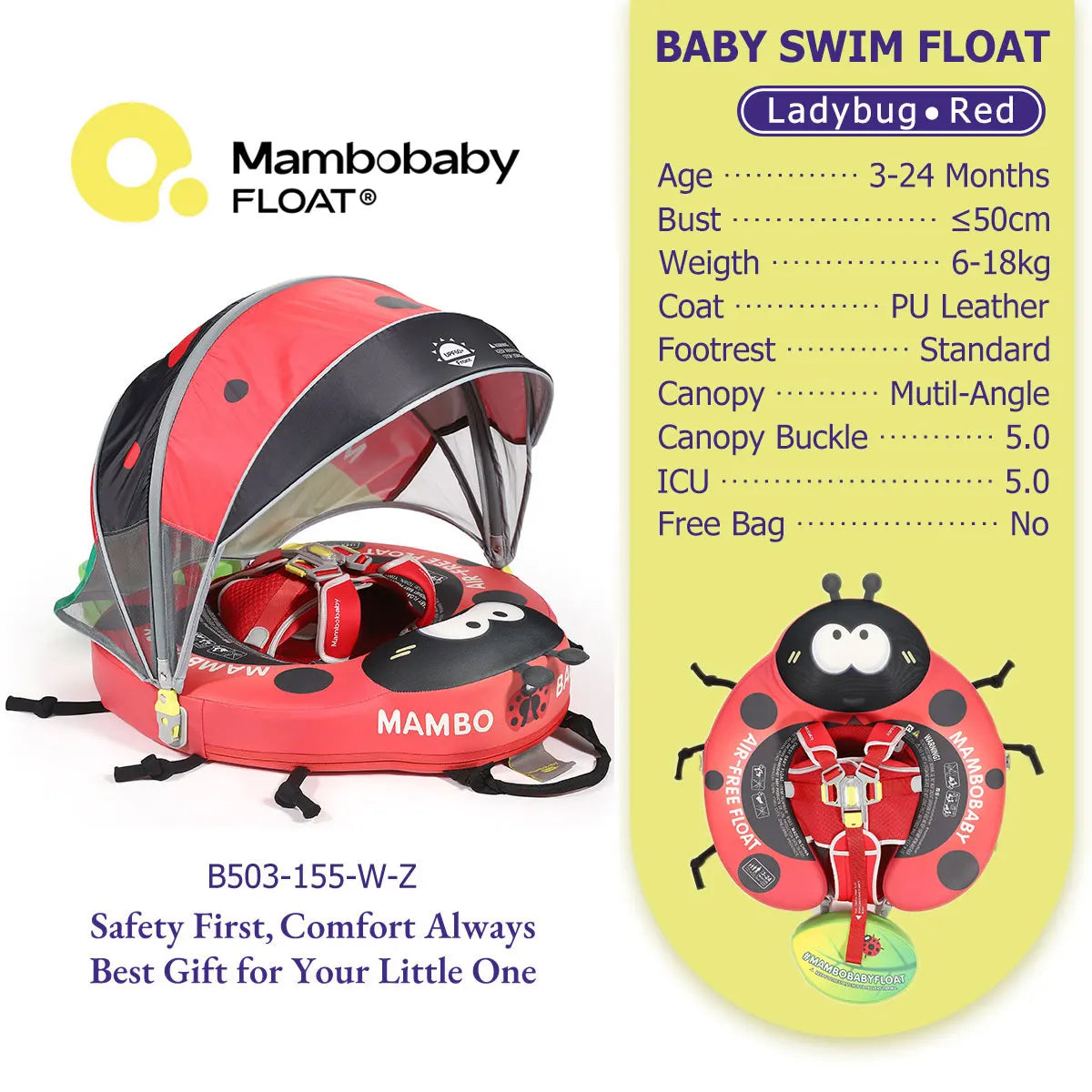 Mambobaby Baby Pool Float Vip 5 Dropshipping Blackproof Pool Mat For Infant Non-Inflatable Natation Buoy With Parasol Beach Toys