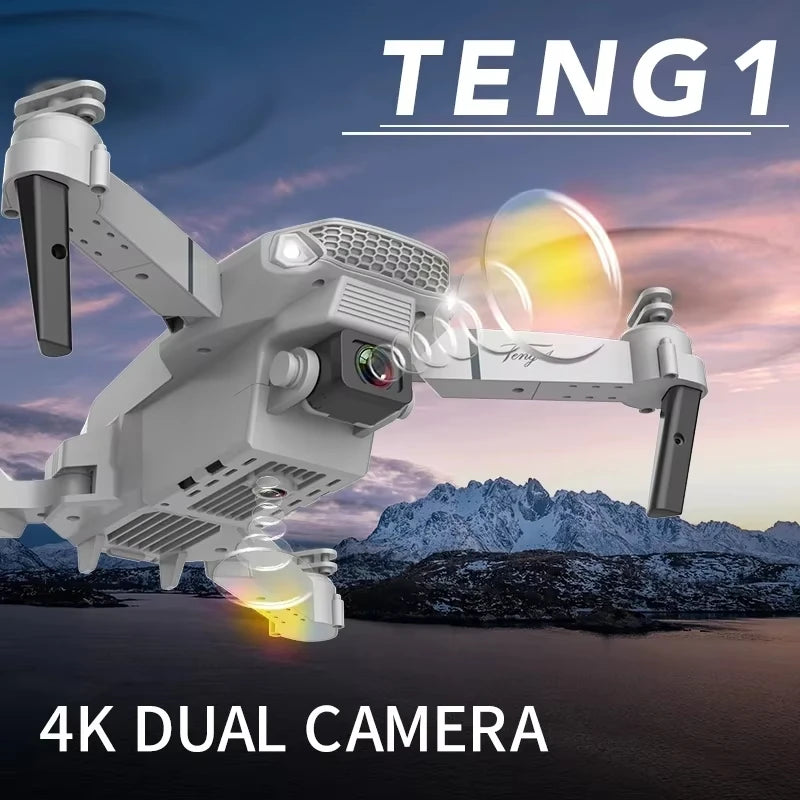 2026 E88 Drone 8K 5G HD Dual Camera Aerial Photography Remote Control Screen Display Control Aircraft Quadcopter Adulthood Toy