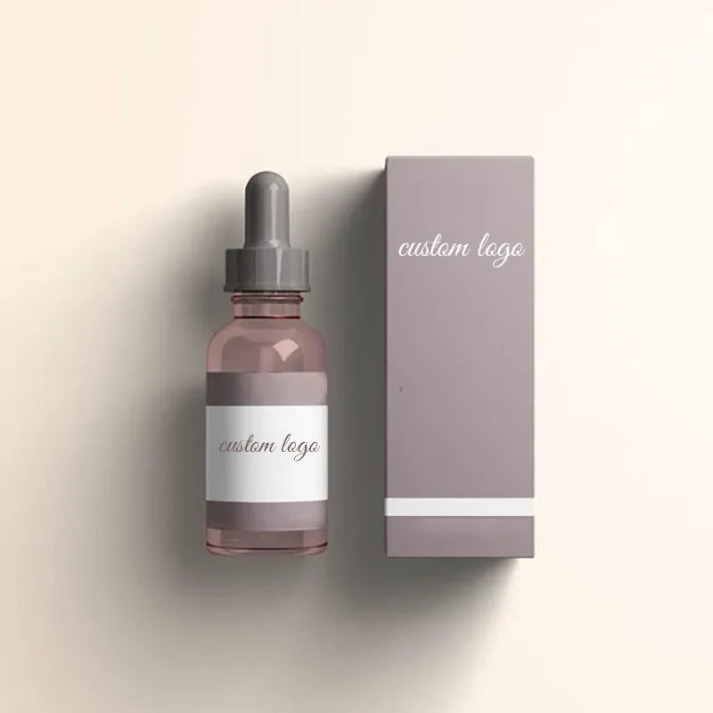 custom paper boxes Skin Care Glass Dropper Bottle Box CBD Box Packaging for Essential Oils