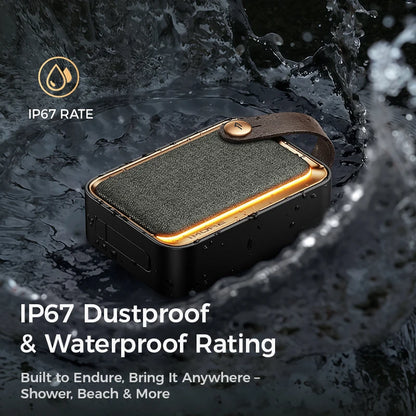 1MORE NANO Portable Bluetooth Speaker Deep Bass TWS Stereo Pairing RGB Light IP67 Outdoor Mini Sound Box 40H Playtime