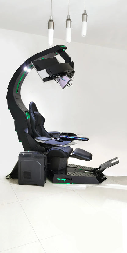 Hot Sell Modern Design RGB LED High Quality OEM ODM Ergonomic Recline Gamer Chair Swivel Racing Gaming Chair With Foot Rest