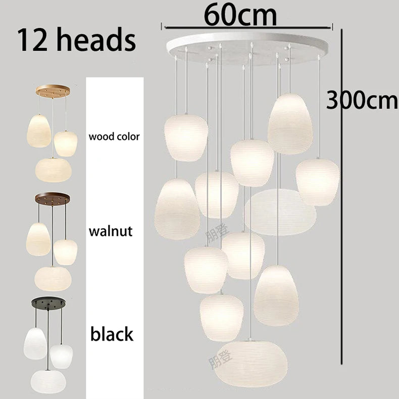 Nordic Home Decoration Stair Chandelier LED Pendant Lights Modern Ceiling Light Indoor Lighting Fixtures For Living Room Bedroom