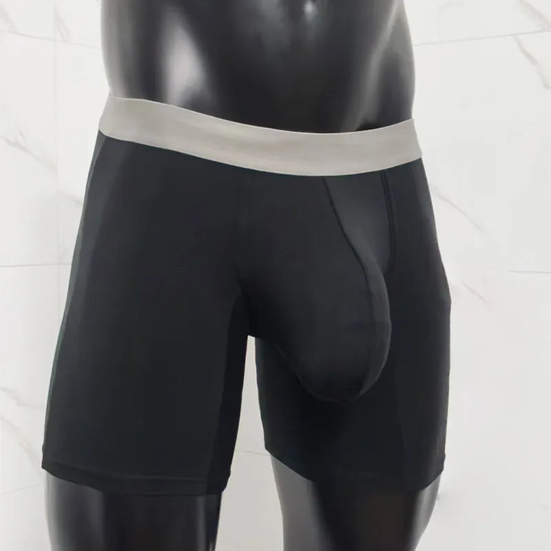 Large Pocket Modal Boxer Shorts Men's Solid Color Bullet Separation Shorts Sports Boxer Boxer Pants With Super Large Space