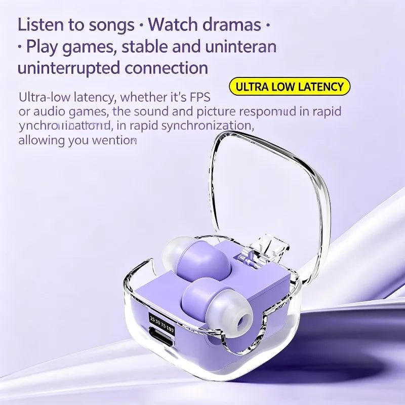 Mini High Sound Quality Wireless Bluetooth Invisible Sleep Earphone Noise Cancellation Stereo Headset Sport Exercise Game Earbud