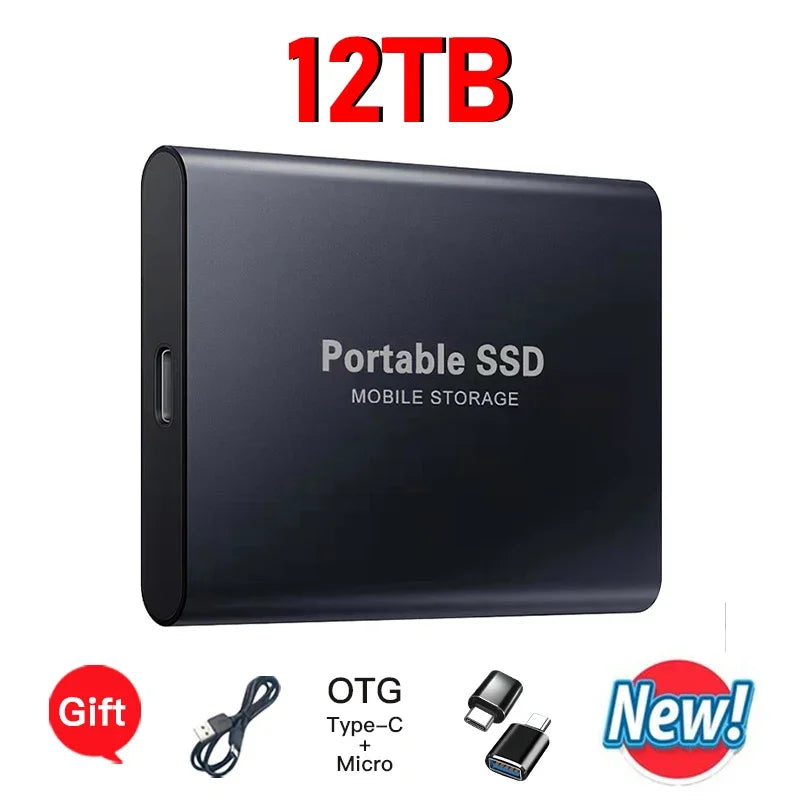 Reliable Brand 1TB External Hard Drive  Portable SSD  2TB 4TB  USB 3.1 High Speed Solid State Disk Data Storage