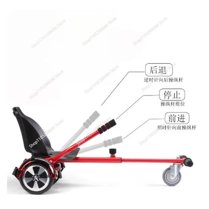 Hoverboard Seat Attachment For 6.5  Inch Hover Board Gokart Conversion Kit Accessory Go-Cart
