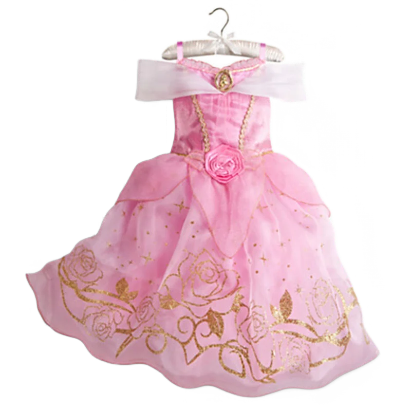 Elsa Anna Kid Princess Girls Dress Rapunzal  Kids Cosplay Halloween Vestidos Children Costume Birthday Party Dress