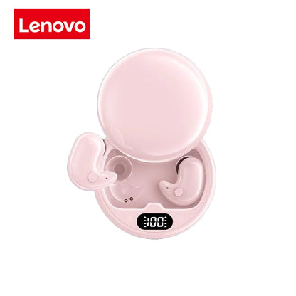 Lenovo Bluetooth Wireless Earphones Small Earbuds Sleeping Sport Invisible Headphones Bass Sound Quality Headset Sliding Cover