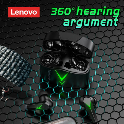Choice US Lenovo LP6 Bluetooth 5.0 Headphones 9D Strong Deep Bass Music Sound Earbuds Sweatproof Cinema Sound Earphones