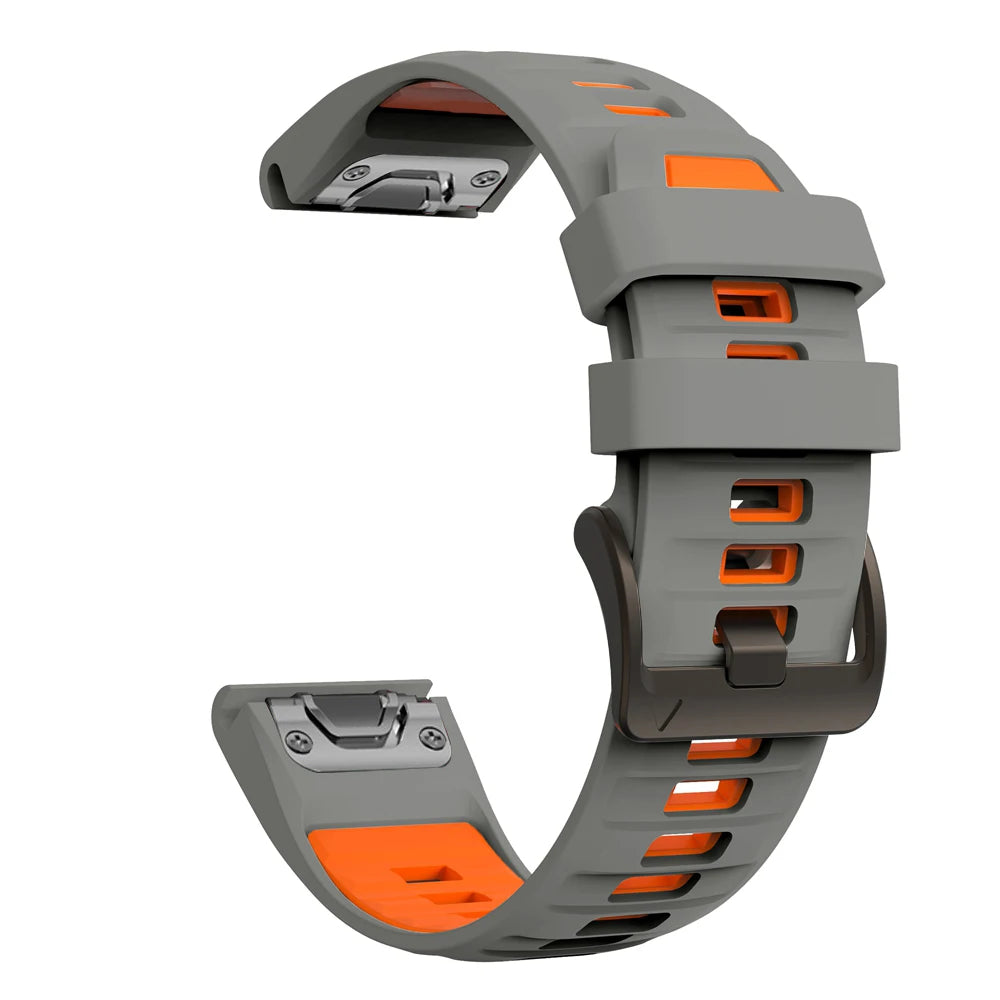 26/22/20mm QuickFit Silicone Watch Band for Garmin Fenix 9 8 Durable Breathable Sport Replacement Strap for Garmin Fenix 9 8 Pro