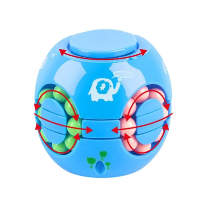 Funny Plastics Magic Bean Cube Spinner Finger Gyro 3D Rotating Ball Rotating Ball Stress Relief