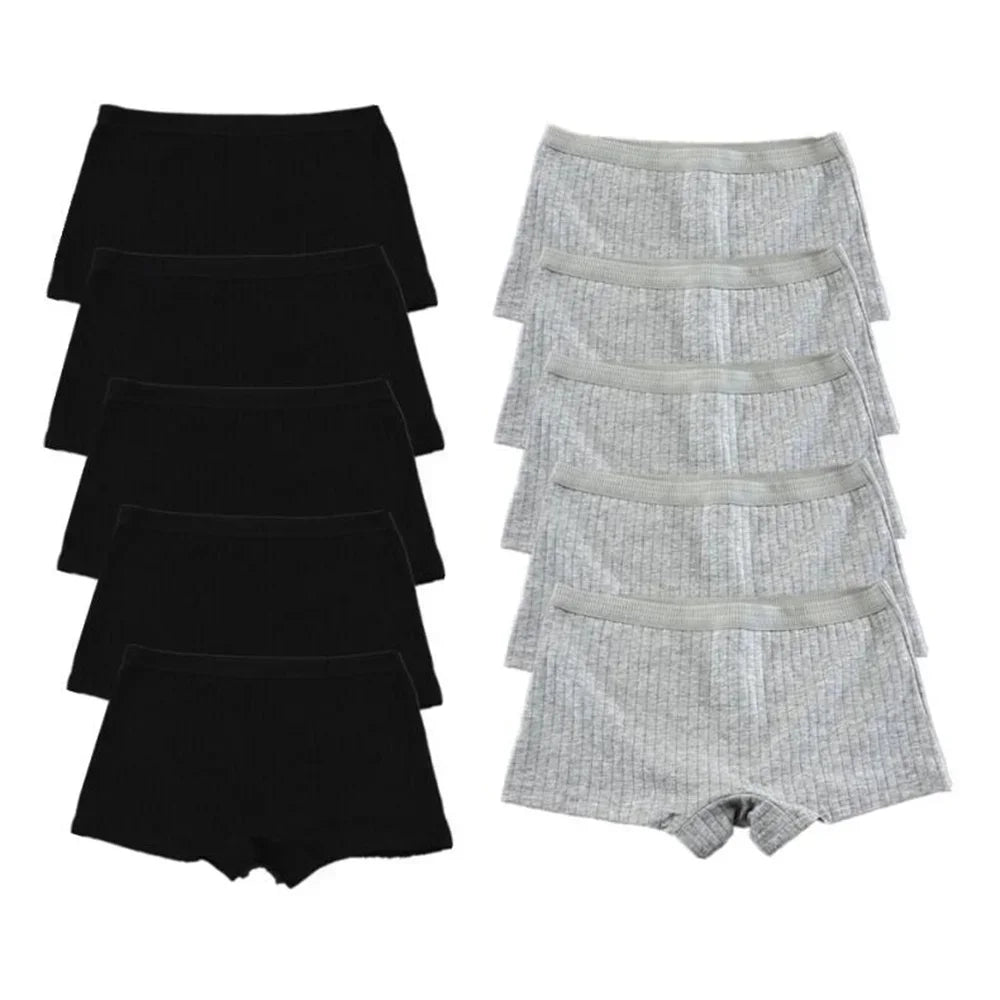 10PCS Fast Shipping M-XL 95% Cotton Boxer Shorts Women Sports Panties Yoga Panty for Female Underpants
