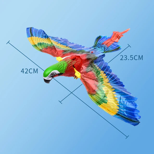 NONOR Cat Interactive Toys Simulation Bird Electric Hanging Eagle Flying Bird Cat Teasering Play Cat Stick Scratch Rope Pet Toys