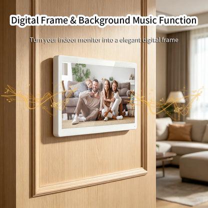 ANJIELO Tuya Smart Video Intercom System 7 inch 10 Touch Screen Video Doorbell Suit for Home Apartment