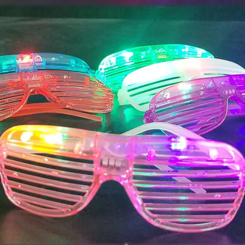 10/20/50 Pcs Party Glow in the Dark Glasses Light Up LED Glasses Neon Party Favors Sunglass Party Supplies