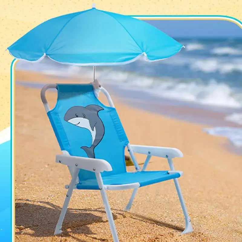 Children's Beach Chair With Umbrella Folding Lawn And Camping Chair With Summer Shade For Beach Pool Travel outdoor