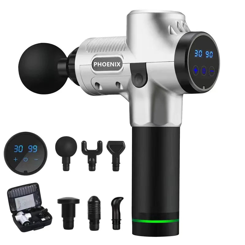 PHOENIX A2 PRO ATHLETE MASSAGE GUN High Frequency Massage Gun Muscle Relax Body Relaxation Electric Massager with Portable Bag