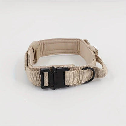 Tactical Dog Collar Military Nylon Heavy Duty K9 Collar Quick Release Buckle Adjustable Training Collar For Large Dogs