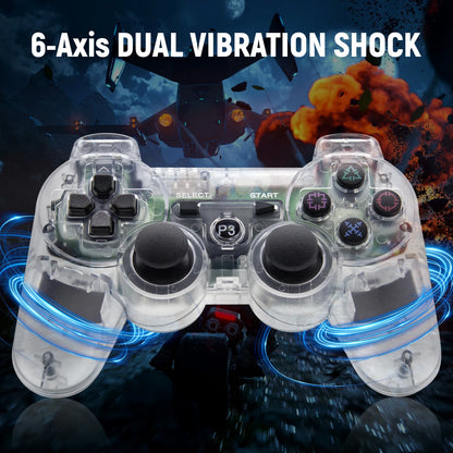 Gamepads For Playstation 3 PS3 Consoles PC/Android TVs /Game Boxes 360°Joysticks Precise Targeting No Deadzone Game Controller