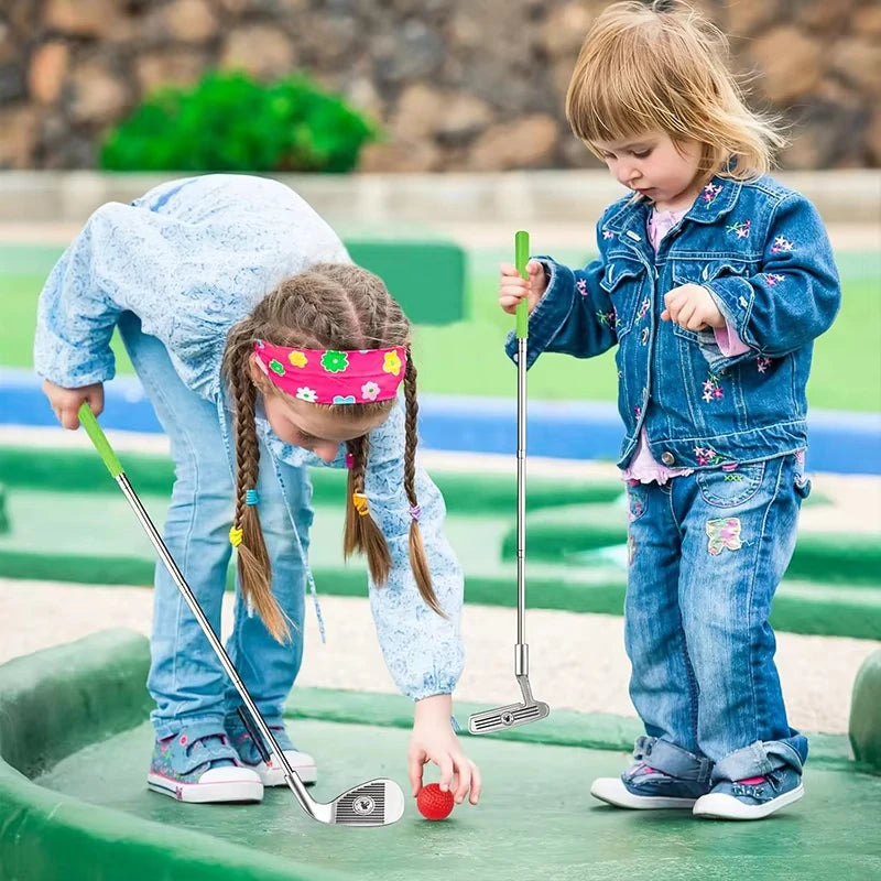 1 Set Golf Club Set Outdoor Sports Toys Sports Games Competitive Indoor Interactive Retractable Golf Club Set Toys