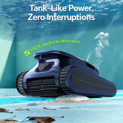 Seauto Crab Pro Robotic Pool Vacuum, Wall-Climbing Robot, Suitable for Walls and Floors of 2000 Square Feet