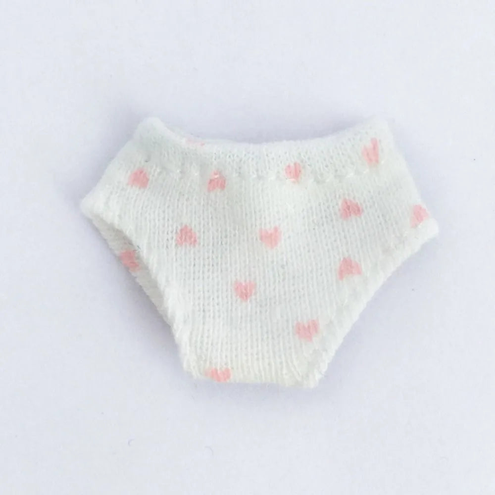 Cute OB11 Doll's Underwear DIY Elasticity Cotton Underwear 12 Colors Briefs Underwear