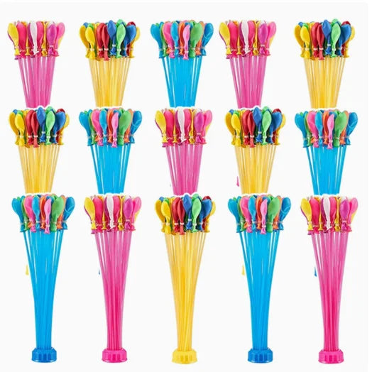 111Pcs Summer Water Bombs: Fast Fill Water Balloons for Pool Party, Outdoor Team Game, Beach Splash Toy, Festival Decor