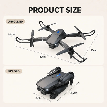 Brushless Motor Foldable Drone Optical Flow Drone 360° Rolling Trajectory Flight Headless Mode Speed Adjustment APP Control Drone