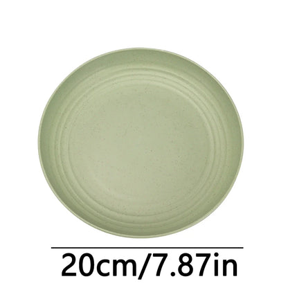 Fruit Plate, Round Salad Dessert Plate, Plastic Plate Can Be Used For Snacks, Nuts Can Be Stacked And Not Easily Broken
