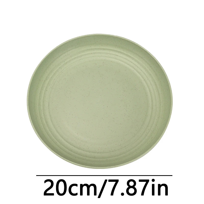 Fruit Plate, Round Salad Dessert Plate, Plastic Plate Can Be Used For Snacks, Nuts Can Be Stacked And Not Easily Broken
