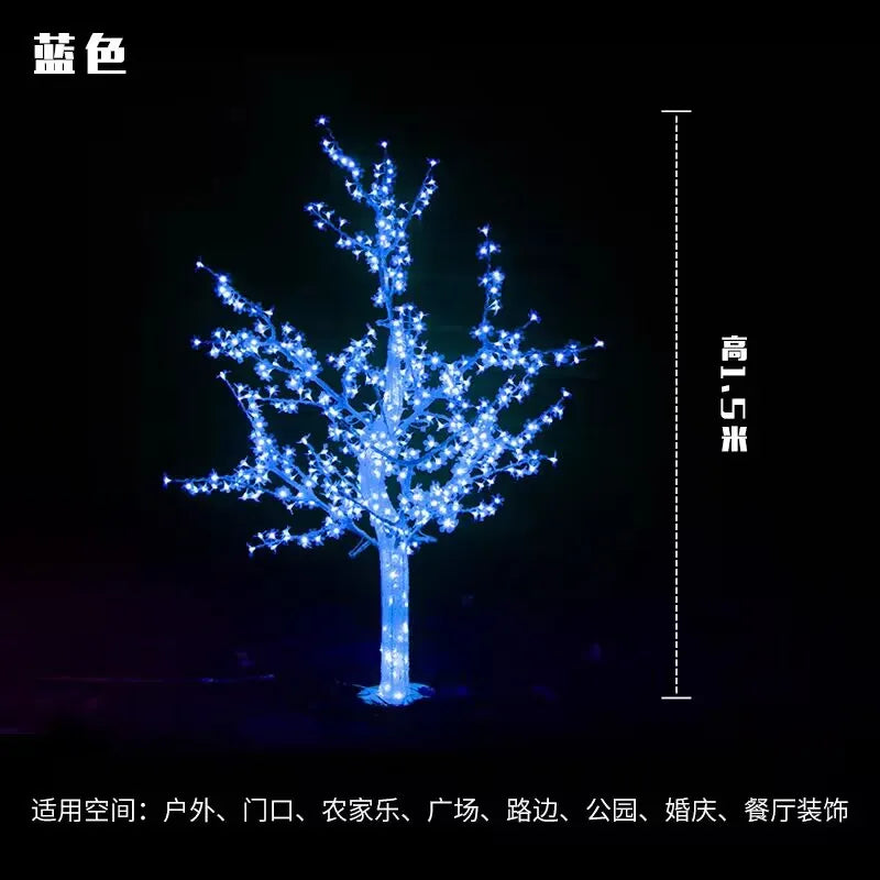 Cherry Blossom LED Christmas Tree Lights 480/576pcs Set 1.5m/5ft Height Indoor And Outdoor Decorative Lighting