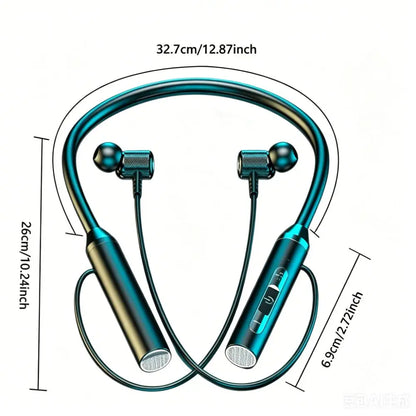 Bluetooth 5.0 Wireless Bluetooth Headphones 9D Stereo Magnetic Design Neckband Earphone HiFi Stereo With Mic Bluetooth Earphone