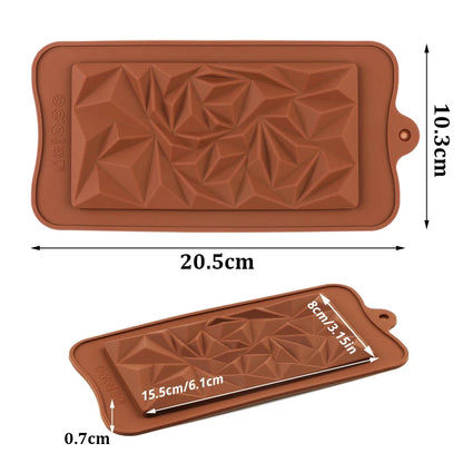 Chocolate Bar Mold Candy Jelly Pudding Silicone Mold Baking Tool