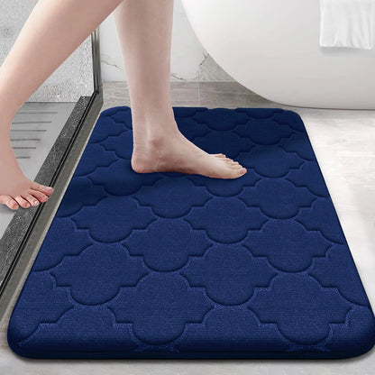 Memory Foam Bathroom Rug Anti-slip bathroom mat ultra Soft floor mat Non-Slip Water Absorbent and Machine Washable