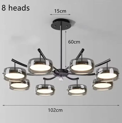 Nordic Minimalist Glass Pendant Lights Dimmable Table Dining Room Kitchen Island Ceiling Chandelier Indoor Lighting Fixture
