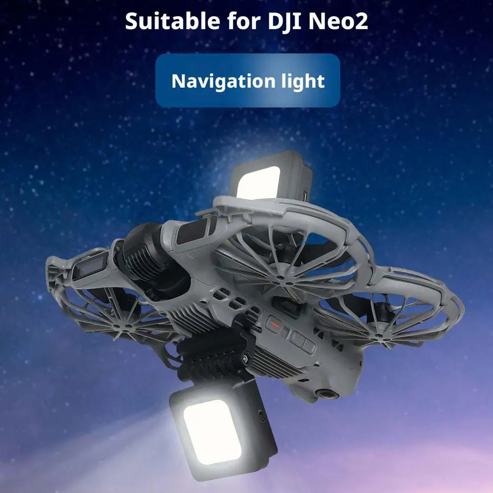 Drone Night Flight Light, Indicator Light for DJI Neo 2 Drone Accessories Anti-Collision Rechargeable LED Light Navigation Light