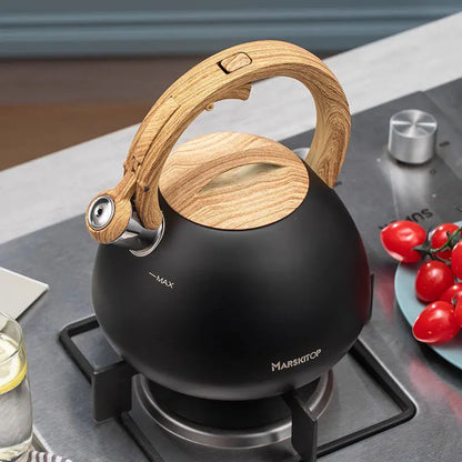 Stainless Steel Whistling Kettle Household Large Capacity Water Boiler Suitable for Gas and Induction Cooker