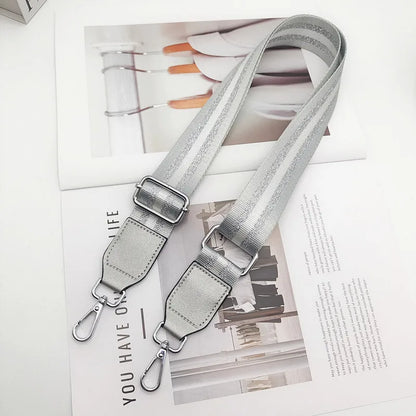 Bag Shoulder Strap Accessories Women's Bag Single Buy Extended Shoulder Crossbody Broadband Versatile Adjustable Silver Strap