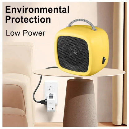 Small heater fan heater Heating in winter Office specific heater Small household heater With button switch Two gears Fan heater