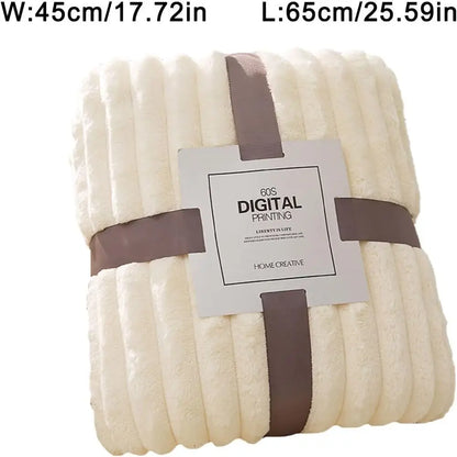 Ultra Soft Fleece Bed Throw Blankets for Lunch Rest Double Sided Warm Blanket Skin-Friendly Warm Conditioning Quilt Breathable