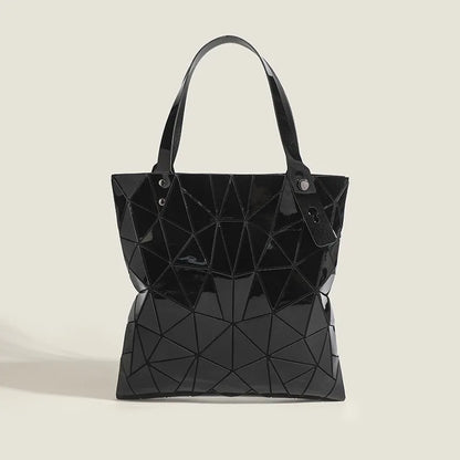 2026 Summer New Trendy Geometric Patchwork Rhombus Tote Bag Versatile Large Capacity Floral Handbag Shoulder Shopping Bag