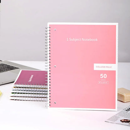 1pc Loose Leaf Business Style Notebook, Removable Horizontal Line 3-Hole Spiral Coil Notebook, Suitable for Meeting Note Taking