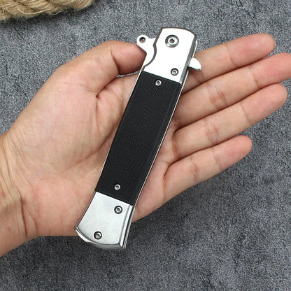 Portable Multifunctional Folding Knife, High Hardness Stainless Steel EDC Tool for Outdoor Camping Hiking Fishing