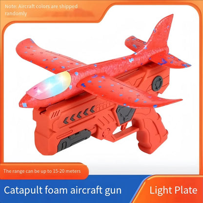 Foam Plane Gun Launcher Popular Outdoor Toy Boy Sports Catapult Game Emotional Interactive Girl Birthday Christmas Gift