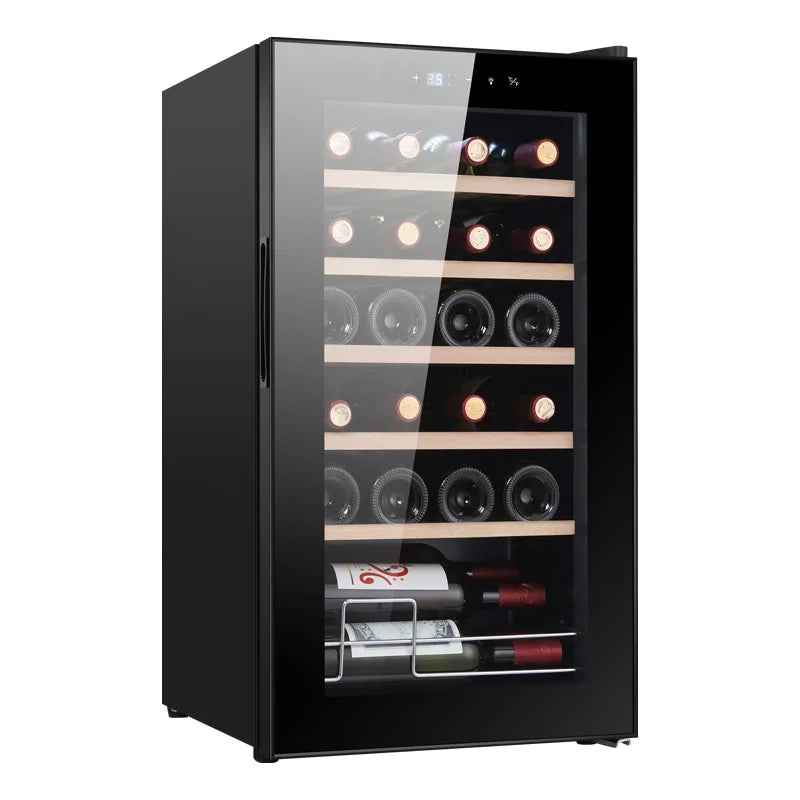 24 Bottle Wine Cooler, Compressor Cooling Wine Fridge, Constant Temperature Wine Cabinet with Air Cooling for Home Use